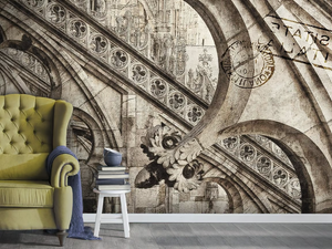 CATTEDRALE - Vinyl or fyber glass wallpaper - Wallpaper by N.O.W. Edizioni