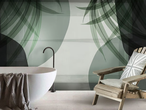 EUCALYPTUS - Tropical glass-fibre wallpaper - Wallpaper by N.O.W. Edizioni