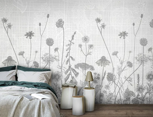 NATURE / IN THE GARDEN - Wallpaper with floral pattern - Wallpaper by N.O.W. Edizioni