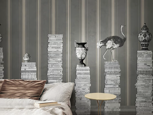 PRIVATE LIBRARY - Motif glass-fibre wallpaper - Wallpaper by N.O.W. Edizioni