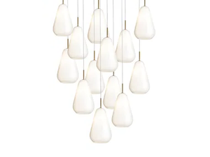 ANOLI 13 OPAL - Blown glass pendant lamp - Ceiling lamp by Nuura
