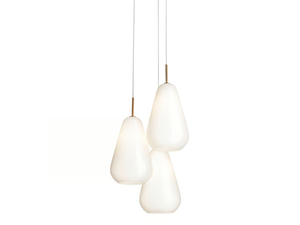 ANOLI 3 OPAL - Blown glass pendant lamp - Ceiling lamp by Nuura