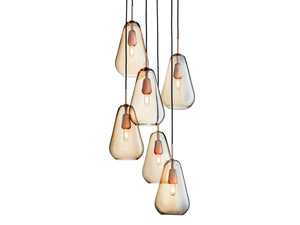 ANOLI 6 - Blown glass pendant lamp - Ceiling lamp by Nuura