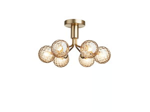 APIALES 6 OPTIC - LED blown glass ceiling lamp - Ceiling lamp by Nuura