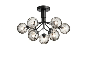 APIALES 9 OPTIC - LED blown glass ceiling lamp - Ceiling lamp by Nuura