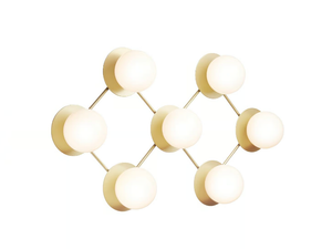 LIILA 7 OPAL - Painted metal and glass wall lamp / ceiling lamp - Wall lamp by Nuura