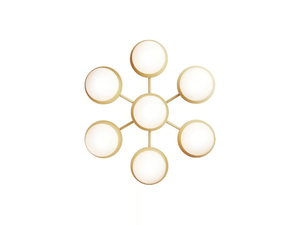 LIILA STAR OPAL - Painted metal and glass wall lamp / ceiling lamp - Wall lamp by Nuura
