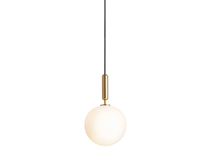 MIIRA 1 BRASS OPAL - LED opal glass pendant lamp - Ceiling lamp by Nuura