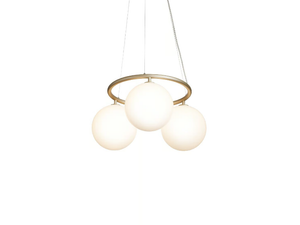 MIIRA 3 CIRCULAR - LED glass chandelier - Ceiling lamp by Nuura