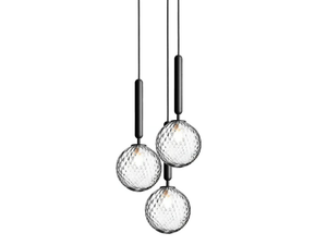MIIRA 3 OPTIC - Blown glass pendant lamp - Ceiling lamp by Nuura