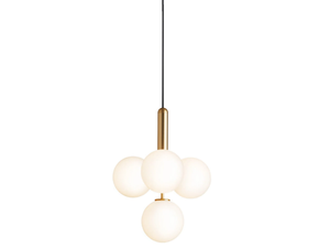 MIIRA 4 BRASS OPAL - LED opal glass pendant lamp - Ceiling lamp by Nuura