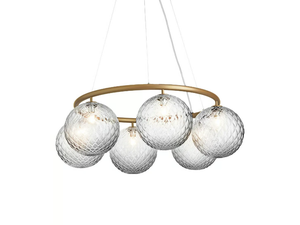 MIIRA 6 CIRCULAR OPTIC - LED blown glass pendant lamp - Ceiling lamp by Nuura