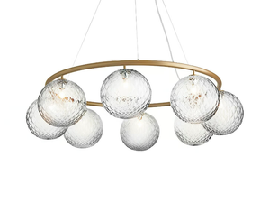 MIIRA 8 CIRCULAR OPTIC - LED blown glass pendant lamp - Ceiling lamp by Nuura