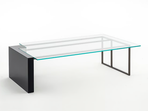BRERA SC5046/PV - Low wood and glass coffee table - Coffee table by OAK