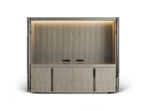 CANZONE GN8002 - Retractable eucalyptus TV cabinet - Table by OAK