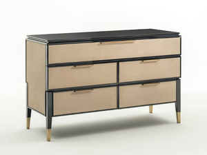 CASTELLO SC5095 - Leather chest of drawers - drawer by OAK