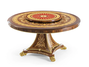 MG1416/LAZY SUSAN - Round rosewood dining table with Lazy Susan - Table by OAK