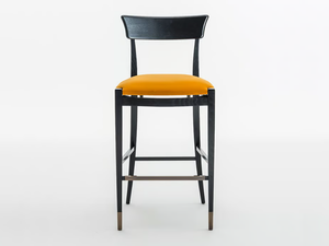 NUOVA SC5038 - High upholstered stool with footrest - Stool by OAK