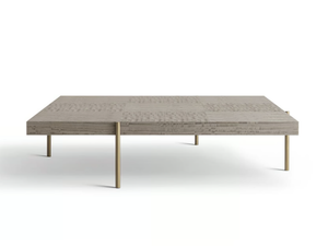RITMO GN8034 - Square eucalyptus coffee table - Coffee table by OAK