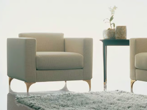 SC1008/P - Fabric armchair with armrests - Armchair by OAK