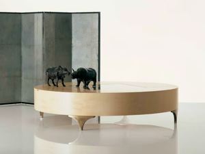 SC1034 - Round low wooden coffee table - Coffee table by OAK