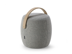 CARRY ON - Upholstered round fabric pouf - Pouf by Offecct