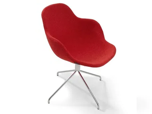 PALMA MEETING - Trestle-based fabric chair - Chair by Offecct