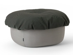 SOUFFLÈ - Upholstered fabric pouf - Pouf by Offecct