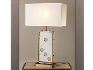 DOMINO - Marble table lamp - Table lamp by OFFICINACIANI