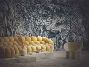 FLOW GARDEN GRAY - Wallpaper / wall tiles - Wall tile-stone-brick by Officinarkitettura®