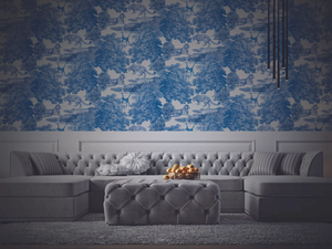 TOILE DE JOUY BLUE - Wallpaper / wall tiles - Wall tile-stone-brick by Officinarkitettura®