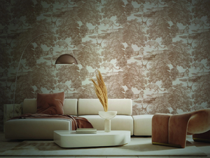 TOILE DE JOUY SEPPIA - Wallpaper / wall tiles - Wall tile-stone-brick by Officinarkitettura®