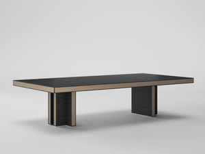 BELESA - Rectangular wood veneer meeting table - Table by Ofifran