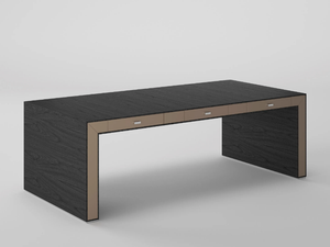 BELESA - Wood veneer executive desk with drawers - Desk by Ofifran