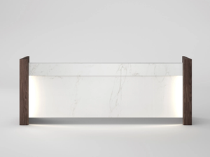 FREEPORT - Wood veneer reception desk - Desk by Ofifran