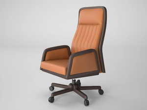 ILIUS - Height-adjustable leather executive chair - Chair by Ofifran