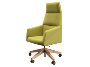 RAY - Fabric executive chair with wooden base - Office Chair by Ofifran