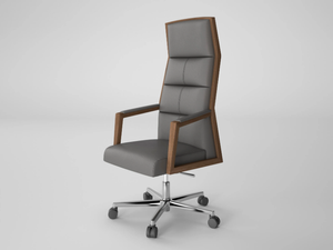 SQUARE - High-back executive chair with beech base - Office Chair by Ofifran