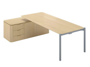 TERRA - MDF executive desk with shelves - Desk by Ofifran