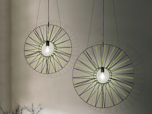 BIMBA 30800 - Handmade pendant lamp in rope and metal - Ceiling lamp by Olé Lighting