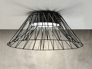 BIMBA - LED ceiling lamp in rope and metal - Ceiling lamp by Olé Lighting