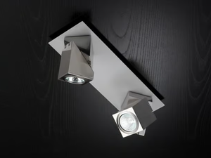 PRACTYK - LED adjustable rectangular zinc spotlight - Functional light by Olé Lighting
