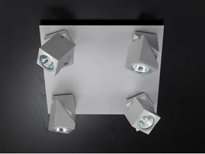 PRACTYK - LED adjustable square metal spotlight - Functional light by Olé Lighting