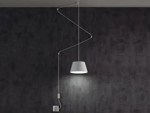 SENTO - LED adjustable pendant lamp with electrical outlets - Ceiling lamp by Olé Lighting