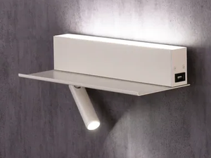 TI-ZAS - LED adjustable aluminium wall lamp with USB - Wall lamp by Olé Lighting