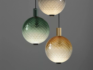 BEAM STICK NUANCE 'BALLOTON EDITION' - Blown glass pendant lamp - Ceiling lamp by Olev