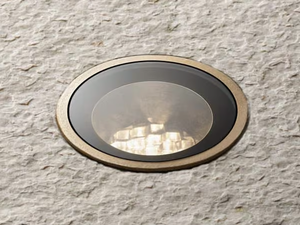 MINI DOT GLASS - Ceiling recessed glass and steel Outdoor spotlight - Functional light by Olev