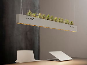 PURE BIOAIR - Metal LED sanitising light - Ceiling lamp by Olev
