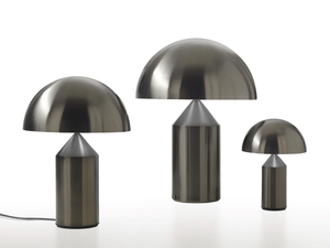 ATOLLO NICKEL - Aluminium table lamp - Table lamp by Oluce