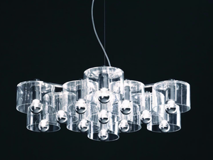 FIORE - 433 - Blown glass pendant lamp - Ceiling lamp by Oluce